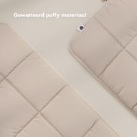 Selencia Puffy Laptop hoes 13-14 inch - Laptopsleeve - Beige