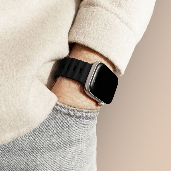 Accezz Ocean bandje Apple Watch Series 1 - 9 / SE (38/40/41 mm) | Series 10 / 11 (42 mm) - Zwart
