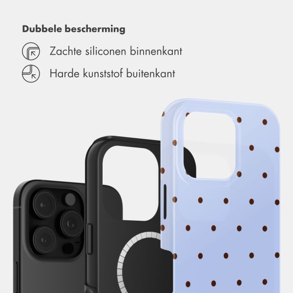Selencia Vivid Backcover met MagSafe Apple iPhone 16 Pro - Happy Dots Digital Sky