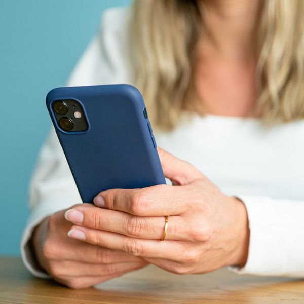 imoshion Color Backcover Apple iPhone 12 Mini - Donkerblauw