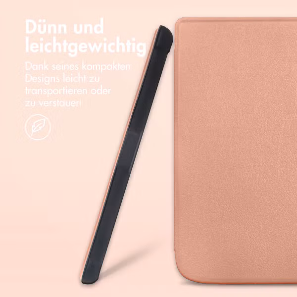 imoshion Slim Soft Case Bookcase Kobo Nia - Rosé Goud