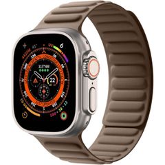 WiWu Magnetisch geweven linkband Apple Watch Series 1 t/m 10 / SE / Ultra (2) (44/45/46/49 mm) - Taupe