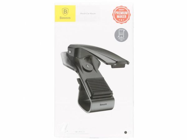 Baseus Mouth Car Mount - Telefoonhouder auto - Dashboard - Klem - Zwart