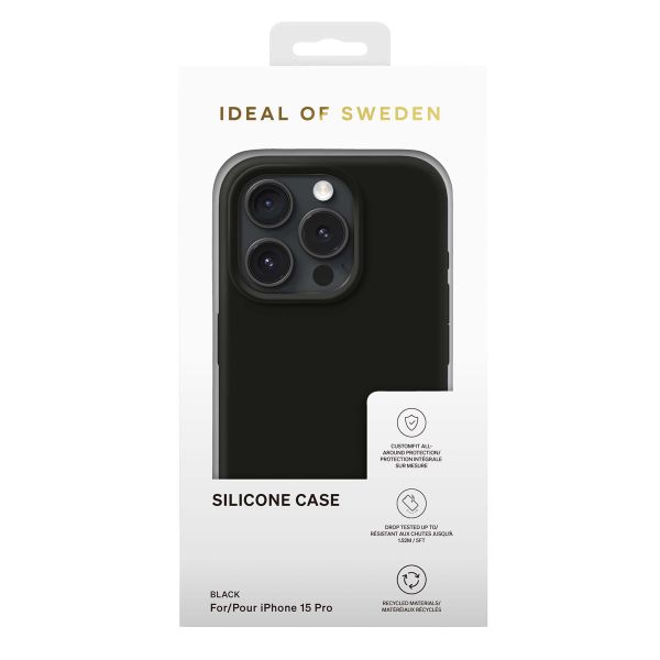 iDeal of Sweden Silicone Case Apple iPhone 15 Pro - Black