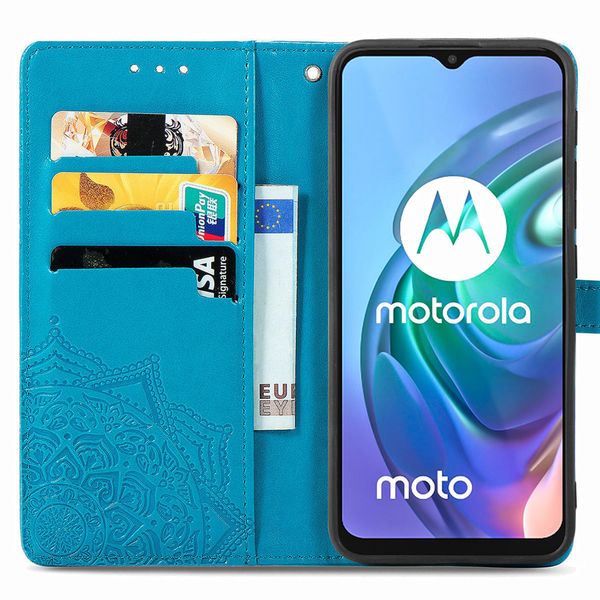 imoshion Mandala Bookcase Motorola Moto G30 / G20 / G10 (Power) - Turquoise