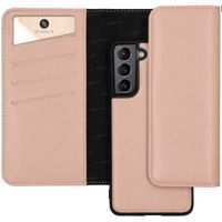 Selencia Uitneembare Vegan Lederen Clutch Galaxy S21 - Roze