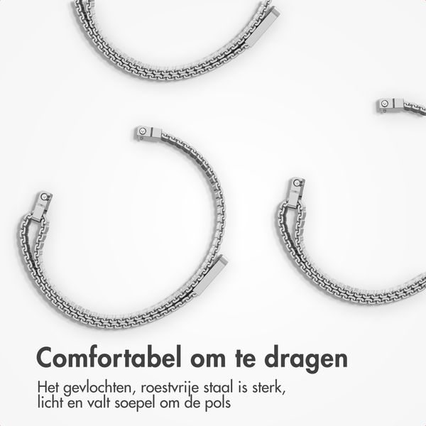 imoshion Milanees magnetisch bandje Garmin Lily 2 - Zilver