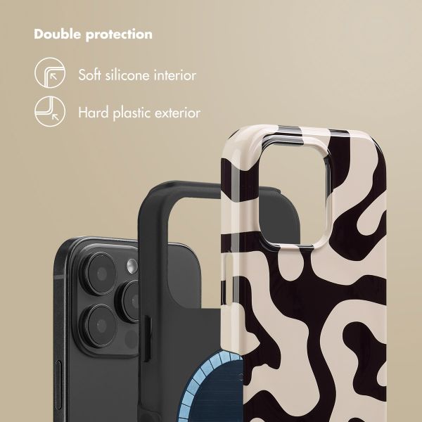 Selencia Vivid Back Cover with MagSafe Apple iPhone 16 Pro - Art Wave Black