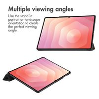 imoshion Design Trifold Case Samsung Galaxy Tab S11 / S12 Ultra - Black Marble