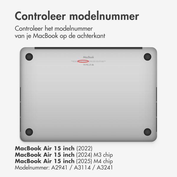 Accezz Magnetische Screenprotector Apple MacBook Air 15 inch (2023 / 2024 M3 chip / 2025 M4 chip)