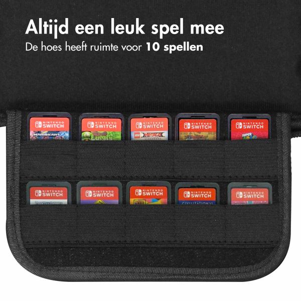 imoshion Nintendo Switch case - Hoes voor de Nintendo Switch / Switch OLED - Blauw / Rood