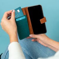 imoshion Luxe Canvas Bookcase Samsung Galaxy A21s - Groen