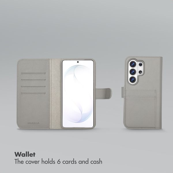 Selencia Olyn Detachable Bookcase with MagSafe Samsung Galaxy S26 Ultra - Grey