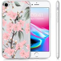 imoshion Design hoesje Apple iPhone SE (2022 / 2020) / 8 / 7 / 6s - Bloem - Roze / Groen
