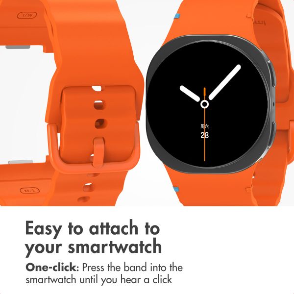 imoshion Wave Silicone Band Samsung Galaxy Watch 9 (40/44mm) / Watch 8 (40/44mm) / Classic (46mm) - Orange