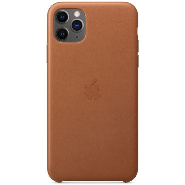 Apple Leather Backcover iPhone 11 Pro Max - Saddle Brown