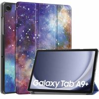 imoshion Design Trifold Bookcase Samsung Galaxy Tab A9 Plus - Space