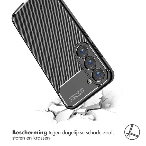 imoshion Carbon Softcase Backcover Samsung Galaxy S23 Plus - Zwart