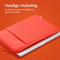 imoshion Laptop hoes 13 inch - Laptopsleeve met vak - Apricot Crush Orange