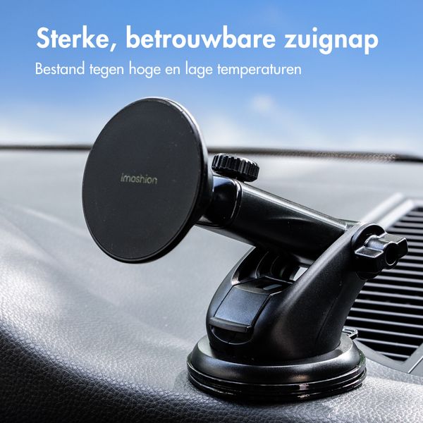 imoshion Telefoonhouder Auto - Magnetisch - Dashboard / Voorruit - Zwart