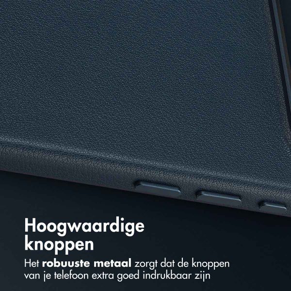 Accezz MagSafe Leather Backcover Apple iPhone Air - Nightfall Blue