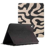 Selencia Vivid Tablet Case Apple iPad 11 (2025) 11 inch A16 / iPad 10 (2022) 10.9 inch - Art Wave Black