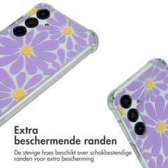 imoshion Design hoesje met koord Samsung Galaxy A16 - Tropical Violet Flowers Connect