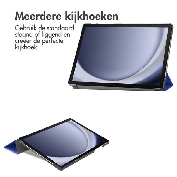 imoshion Trifold Bookcase Samsung Galaxy Tab A9 Plus - Cobalt Blue