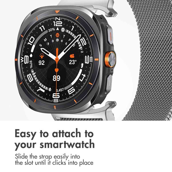imoshion Milanese magnetic band Samsung Galaxy Watch Ultra 2 (2026) / Ultra (2024/2025) - Silver