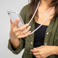 imoshion Transparante Backcover met koord Apple iPhone 12 (Pro) - Rosé Goud