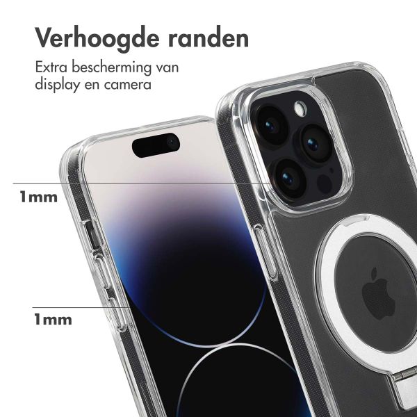 Accezz Ring Stand Backcover met MagSafe Apple iPhone 14 Pro Max - Transparant