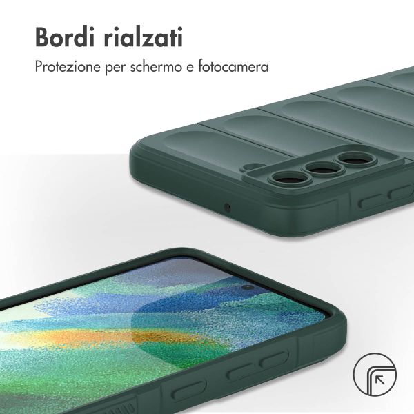 imoshion EasyGrip Backcover Samsung Galaxy S21 FE - Donkergroen