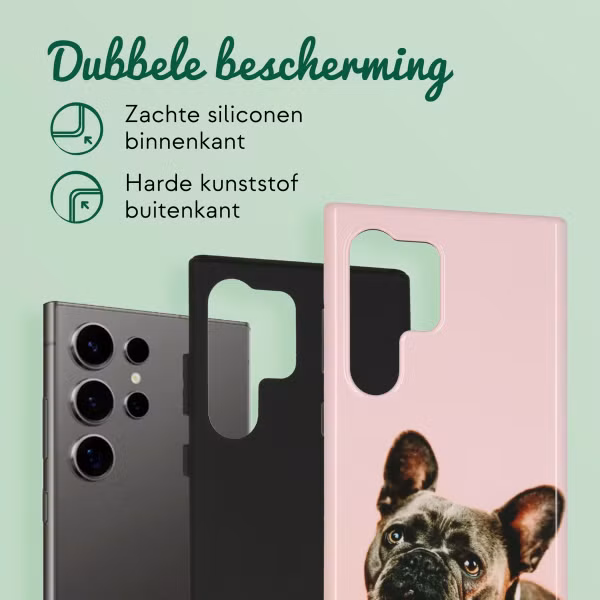 Ontwerp je eigen tough case Samsung Galaxy S24 Ultra - Wit