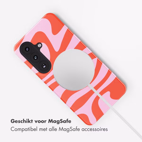 Selencia Vivid Backcover met MagSafe Samsung Galaxy S26 - Dream Swirl Pink