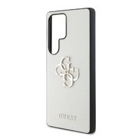 Guess 4G Metal Logo Saffiano Backcover Samsung Galaxy S25 Ultra - Beige