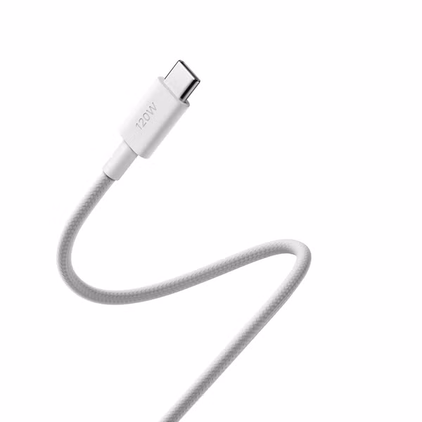 Xiaomi Braided USB-C naar USB-C kabel 120W - 1 meter - Wit