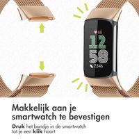imoshion Milanees magnetisch bandje Fitbit Charge 5 - Maat M - Rosé Goud