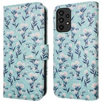 imoshion Design Bookcase Samsung Galaxy A33 - Blue Flowers