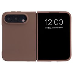 Accezz Liquid Silicone Backcover met MagSafe Apple iPhone Duo - New Tea Brown