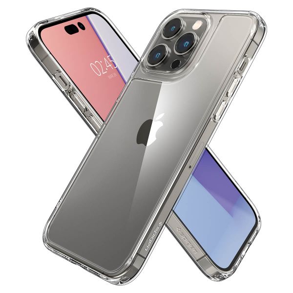 Spigen Quartz Hybrid Crystal Clear Backcover iPhone 14 Pro Max - Transparant