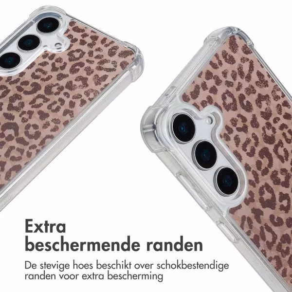 imoshion Design hoesje met koord Samsung Galaxy S25 - Leopard Mood