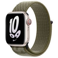 Apple Nike Sport Loop Band Apple Watch | 38/40/41/42 mm - Sequoia / Pure Platinum
