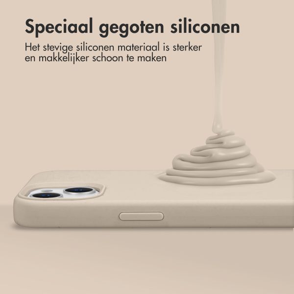 Accezz Liquid Silicone Backcover met MagSafe Samsung Galaxy S23 FE - Stone