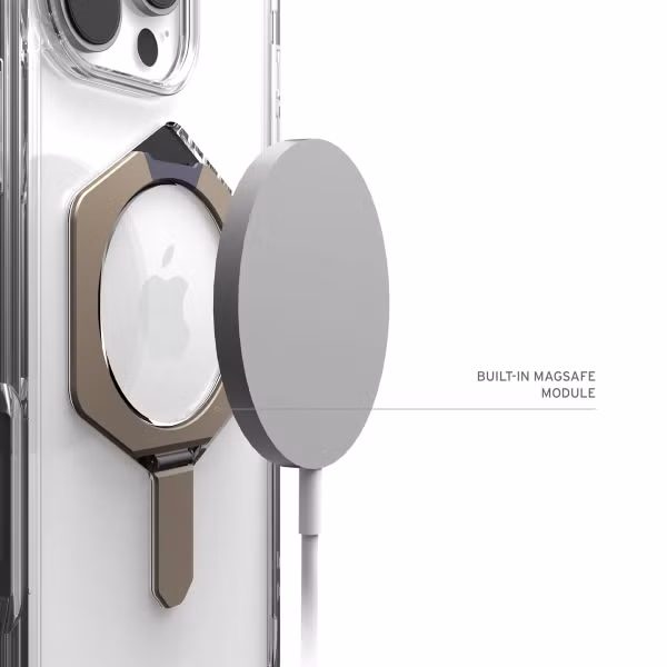 UAG Plyo XTE Backcover met MagSafe en kickstand Apple iPhone 16 Pro Max - Clear Titanium