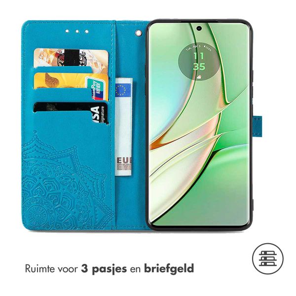 imoshion Mandala Bookcase Motorola Edge 40 - Turquoise