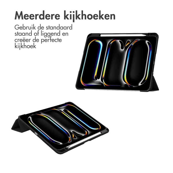 imoshion Trifold Hardcase Bookcase Apple iPad Pro 11 (2024) M4 - Zwart