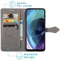 imoshion Mandala Bookcase Motorola Moto G71 - Grijs