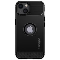 Spigen Rugged Armor Backcover iPhone 13 Mini - Zwart