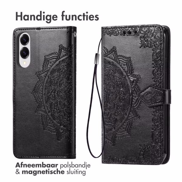 imoshion Mandala Bookcase Samsung Galaxy S25 Edge - Zwart