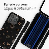 imoshion Siliconen design hoesje met koord iPhone 15 Pro - Sky Black